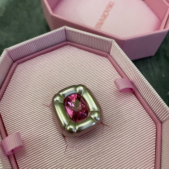 New Swarovski Crystal Dulcis Pink Ring 55 - Picture 13 of 14